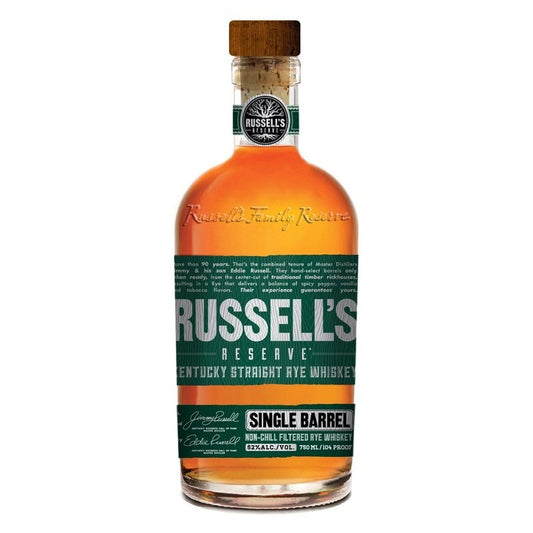 Russell's Reserve Rye Whiskey Single Barrel 750ml - ForWhiskeyLovers.com