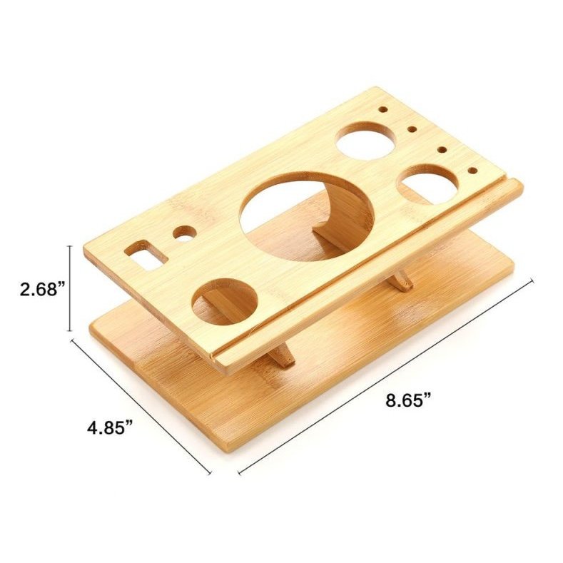 Spirits Mixer Set 16 Pieces Bamboo Storage Base - ForWhiskeyLovers.com