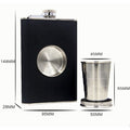 Stainless Steel Flagon Flask - ForWhiskeyLovers.com