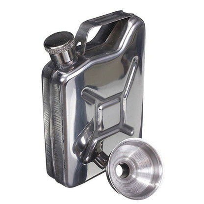 Stainless Steel Jerry Can Spirits Flask - ForWhiskeyLovers.com