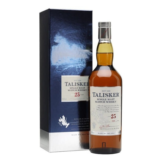 Talisker 25 Year Old Single Malt Whisky 750mL - ForWhiskeyLovers.com