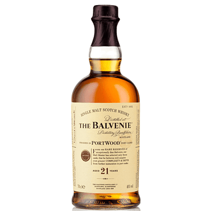 The Balvenie 21 Year Old Portwood Single Malt Whisky 750ml - ForWhiskeyLovers.com