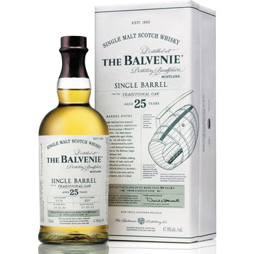 The Balvenie Single Barrel Traditional Oak 25YO Single Malt Whisky 750mL - ForWhiskeyLovers.com