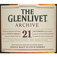 The Glenlivet Scotch Single Malt 21 Year Archive 750ml - ForWhiskeyLovers.com