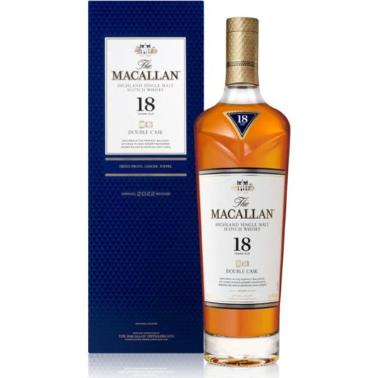 The Macallan 18 Year Old Double Cask Single Malt Whiskey 750ml - ForWhiskeyLovers.com