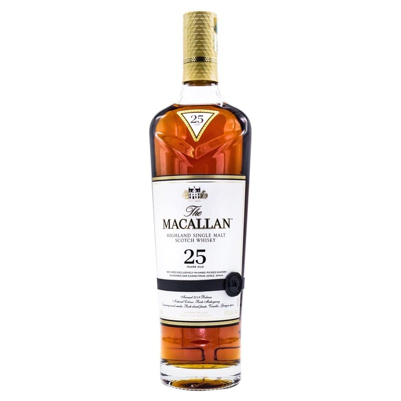 The Macallan 25 Year Old Sherry Oak Single Malt Whisky 750mL - ForWhiskeyLovers.com
