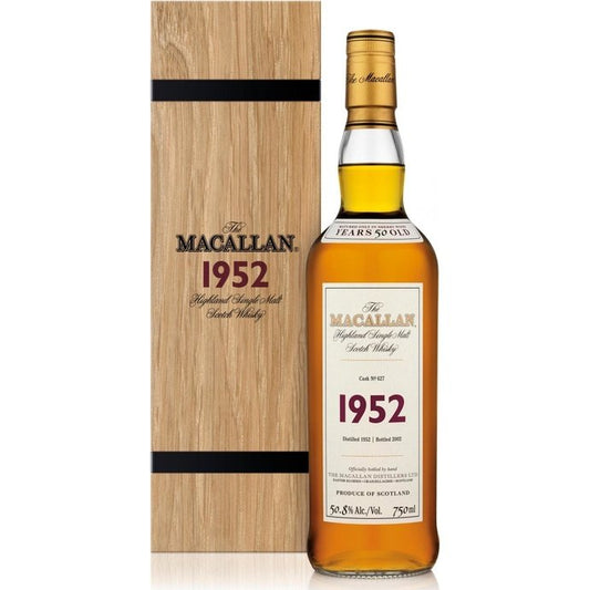 The Macallan Fine & Rare 1952 Cask 627 50 Year Old Single Malt Whisky - ForWhiskeyLovers.com