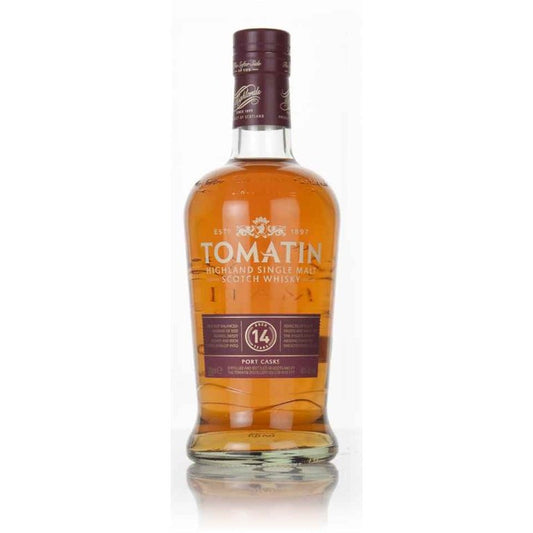 Tomatin 14 Year Port Wood Finished Single Malt Whisky 750mL - ForWhiskeyLovers.com