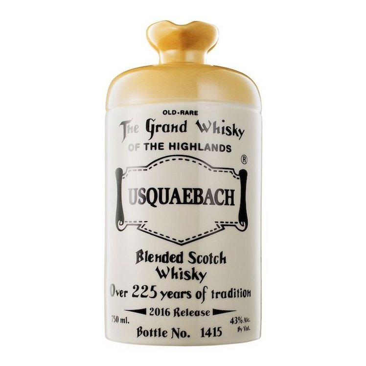 Usquaebach Old Rare Blended Scotch Whisky Stone Flagon 700mL - ForWhiskeyLovers.com