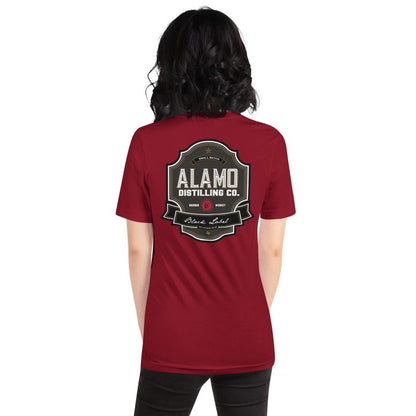 Alamo Distilling Co. - Black Label Bourbon Unisex Tee - ForWhiskeyLovers.com