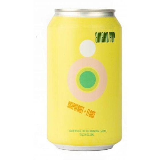 Eda Rhyne Amaro Pop Grapefruit & Flora Soda 4 x 12oz - ForWhiskeyLovers.com