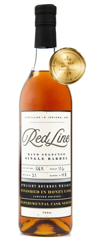 Red Line Barrel Strength Honey Cask Bourbon (750mL) - ForWhiskeyLovers.com